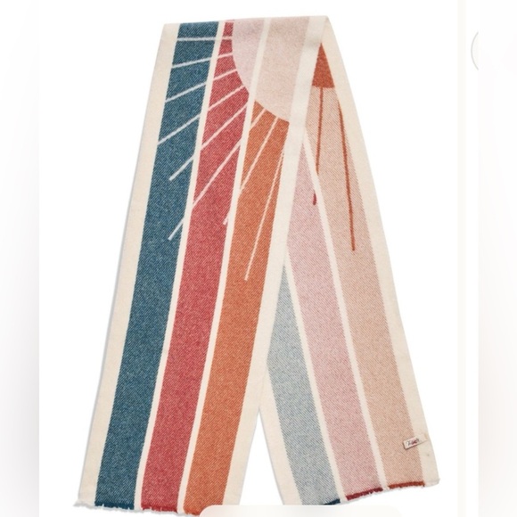 Faherty Sun and Waves Wool Scarf NWT - Picture 2 of 10